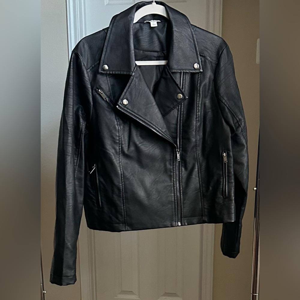 Cato Black Faux Leather Jacket
